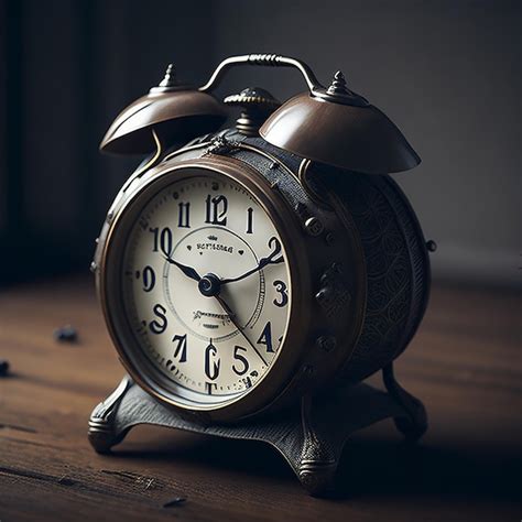 Premium Ai Image Old Fashioned Alarm Clock Generated By Ai