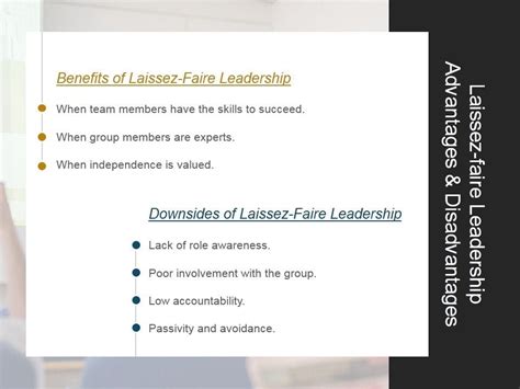 Laissez Faire Leadership Advantages And Disadvantages Ppt Powerpoint