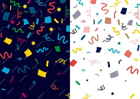 Premium Vector Colorful Confetti Vector Background For Party