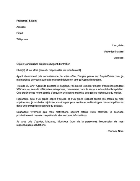 Comment Rédiger Une Lettre De Motivation Pour Un Emploi D agent D