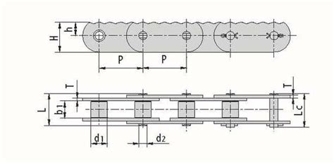 P80 P80F3 Heavy Duty Lumber Conveyor Chain Sharp Top Roller Chain