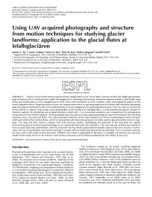 Fillable Online Aura Abdn Ac Earth Surface Processes And Landforms