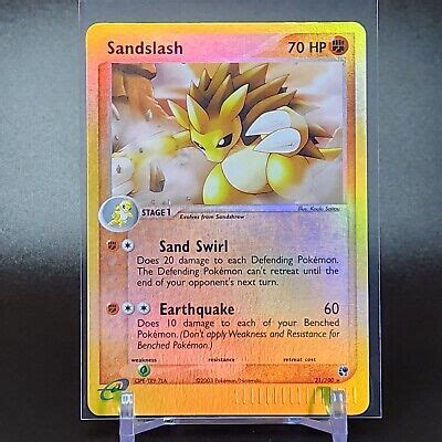 Pokemon Sandslash 21 100 Reverse Holo Rare P EX EX Sandstorm EBay