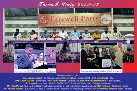 Farewell Party 2023 Tiny Pearls English Medium School