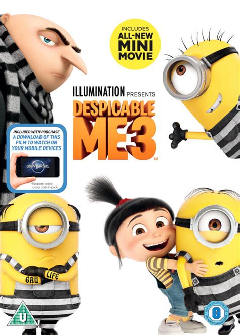 Despicable Me 3 Digital Download Dvd Zavvi