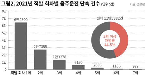 음주운전 ‘7회 이상 적발이 한 해 977명인 나라