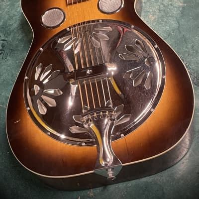 1977 Dobro Square Neck Resonator Slide Guitar Sunburst Reverb