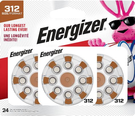 Amazon Energizer Size 312 Hearing Aid Batteries EZ Turn Lock