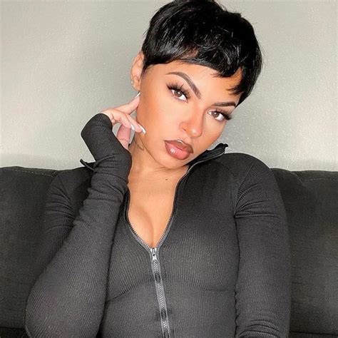 Amazon Yviann Short Black Pixie Cut Wigs For Women Natural