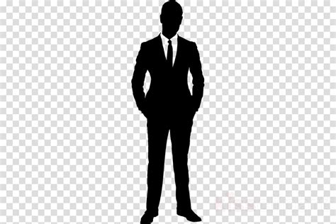 Man In Suit Silhouette Transparent Clipart Silhouette Key Icon