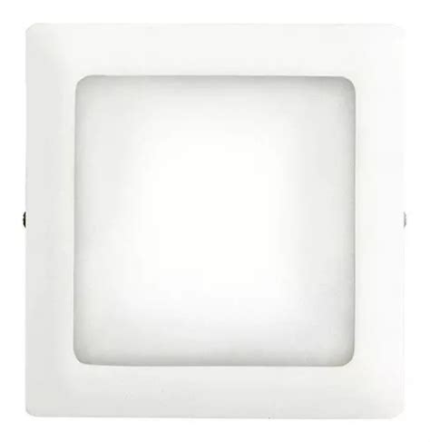 L Mpara Led De Techo Empotrable Cuadrada W K Color Blanco