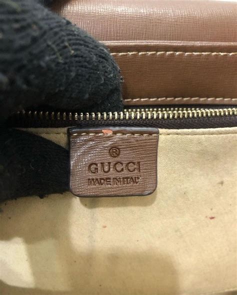 Gucci Made In Italy Pvc Mix Kulit Asli Fesyen Wanita Tas Dompet Di