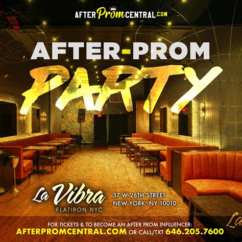 After Prom Party at La Vibra NYC – Celebrate in Style, Seniors!