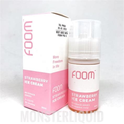 Jual Salt Foom Strawberry Ice Cream By Foom Lab Mg Ml Di Lapak