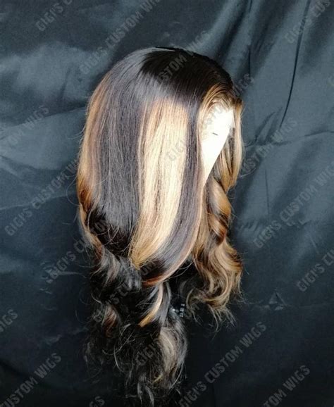 X Lace Closure Wig Blonde Piano Highlights Ombre Straight Hair