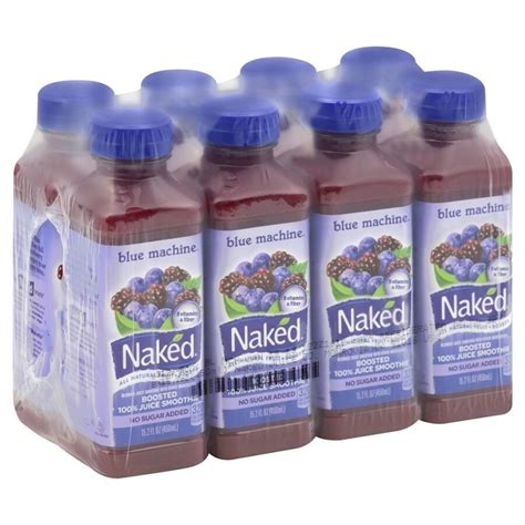 NAKED JUICE REFRIGERATED BLUE MACHINE SMOOTHIE JUICE NO SUGAR ADDED NON DAIRY US Foods