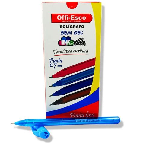 Bol Grafo Semi Gel Azul Offi Esco Oe F