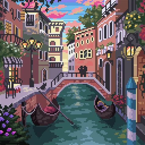 Pixel Art Journey On Twitter Memories Of Venice Pixelart Https T