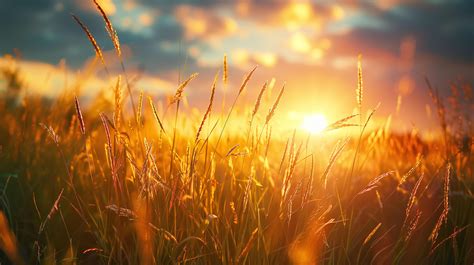 Peaceful Field With Flowing Wild Grasses 46480075 Stock Photo At Vecteezy