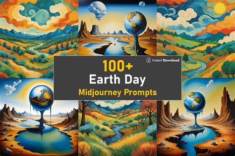 100 Earth Day Midjourney AI Prompts Graphic By Designlaz Creative Fabrica