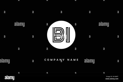 Bi Ib Abstract Letters Logo Monogram Stock Vector Image Art Alamy