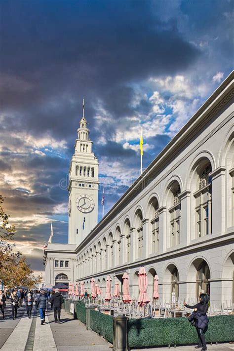 San Francisco Ferry Building In Downtown San Francisco California