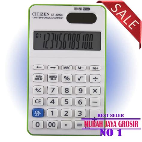 Jual Kalkulator Citizen CT 3000 Calculator Pocket Check Correct 12