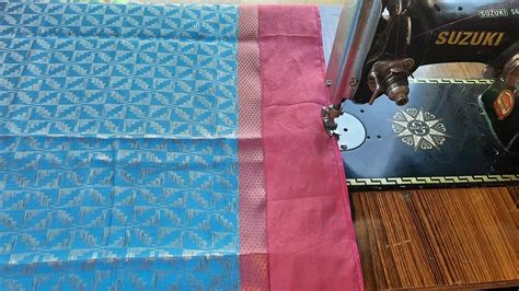 Saree Fall Stitching For Beginners In Telugu Saree Fall Stitching In