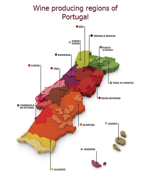 Map of Portuguese Wine Regions - Drink Portuguese Wine