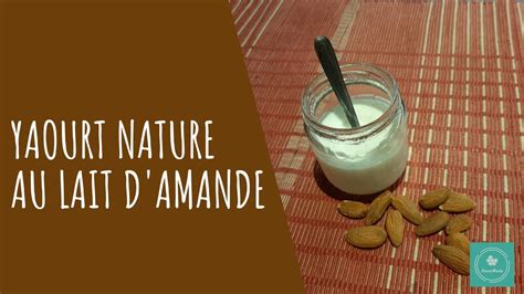 Yaourt Nature Au Lait D Amande YouTube