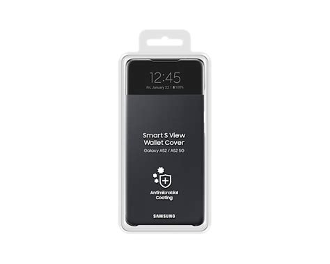 Samsung Galaxy A52 5G/A52s 5G Smart S View Wallet Cover Black EF-EA525