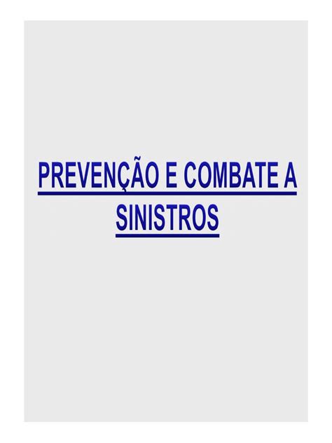 Pdf Aula Parte Preven O E Combate A Sinistros Dokumen Tips