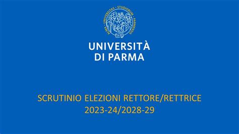 Scrutinio elezioni della Rettrice o del Rettore dellUniversità di