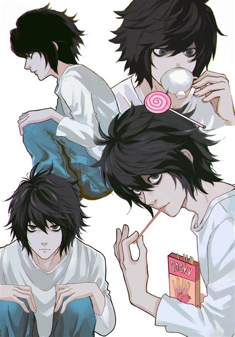 L Lawliet Death Note Image By Softp3ach 4102858 Zerochan Anime