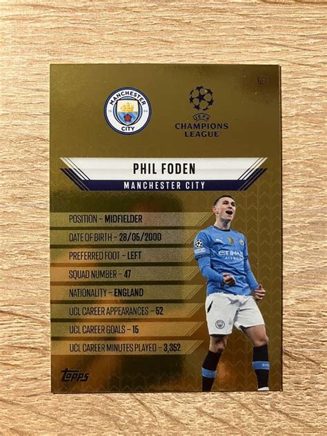 Topps Match Attax Cl Phil Foden Gold Edition Comprare Su Ricardo