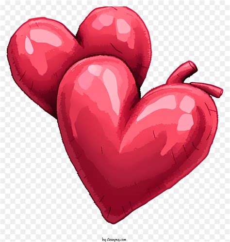 Coeur Les Ballons Rouges Heartshaped Ballons PNG Coeur Les Ballons