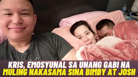 Kris Aquino Napaiyak Sa Unang Gabi Na Nakasama Ulit Sina Bimby At Josh