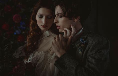 Glastonbury Gothic Same Sex Wedding Styled Shoot Unconventional Wedding