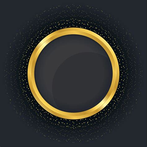 Golden Circular Frame Vector Art At Vecteezy