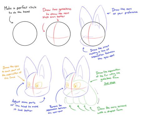 Lucarios Head Tutorial By Richy Miner By Richyminer On Deviantart