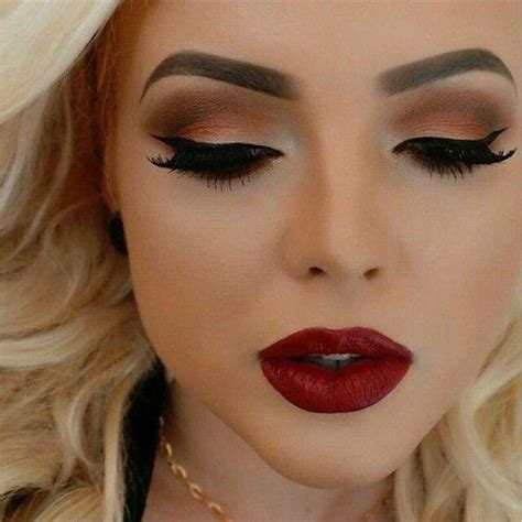 Maquillaje Con Labios Rojos Perfecta Combinaci N