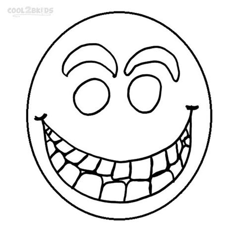 Printable Smiley Face Coloring Pages For Kids