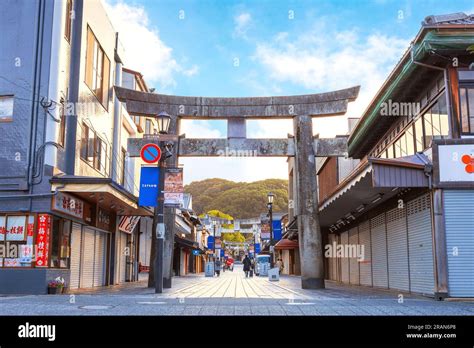 Fukuoka Japan Nov 30 2022 The Dazaifu Tenmangu Omotesando Shopping