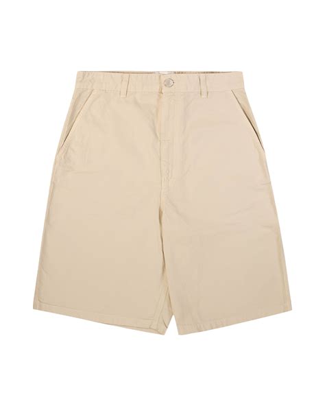 Ami Paris Worker Fit Short Pants Beige Coef Men