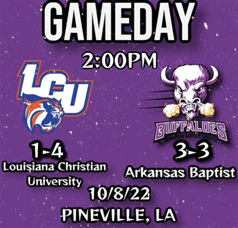 Abc Buffalo Football On Twitter Gameday Info 🆚 Louisiana Christian University 🏟 Wildcat Field