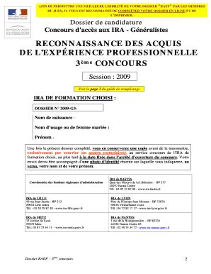 Remplissable En Ligne Ira Bastia Dossier De Reconnaissance Des Acquis