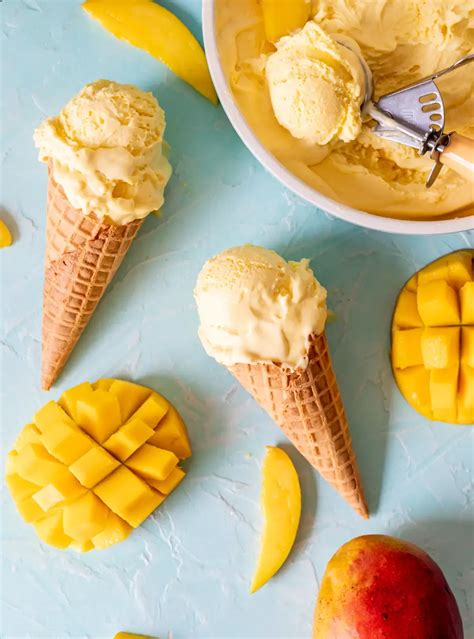 Rich And Creamy Mango Ice Cream Recipe Pineapple And Coconut Mango Ice Cream Ice Cream