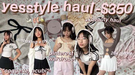 Huge Yesstyle Try On Haul Items Trendy Aesthetic Clothes