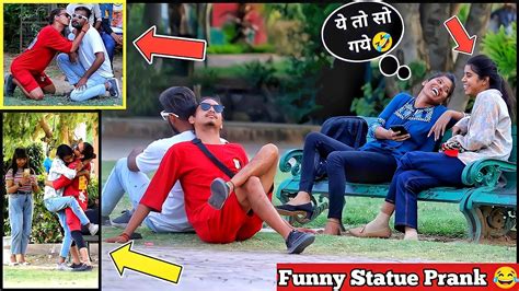 Funny Statue Prank On Cute Girls 😅 Part 2 Amazing Reaction Jaipur Entertainment Youtube