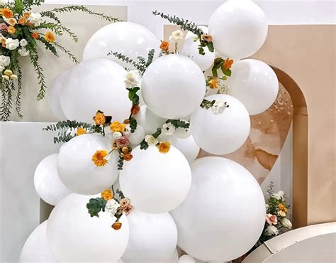 Buy Pcs Latex Big Balloons Inch White Large Balloons Giant Heavy